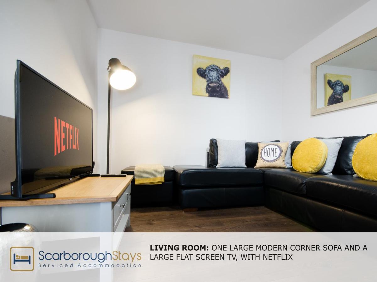 Hibernia Place, 3 Bedroom Townhouse With Patio & Seating Area - Free Parking Σκάρμπορο Εξωτερικό φωτογραφία