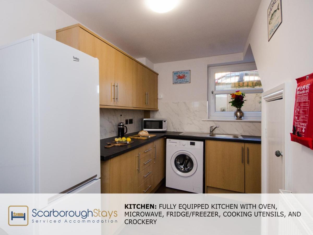 Hibernia Place, 3 Bedroom Townhouse With Patio & Seating Area - Free Parking Σκάρμπορο Εξωτερικό φωτογραφία