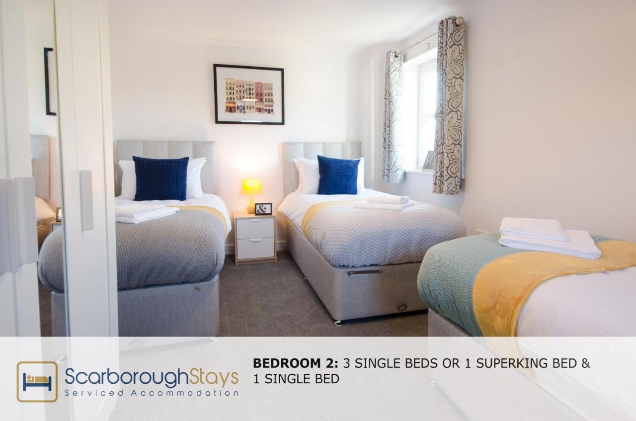 Hibernia Place, 3 Bedroom Townhouse With Patio & Seating Area - Free Parking Σκάρμπορο Εξωτερικό φωτογραφία