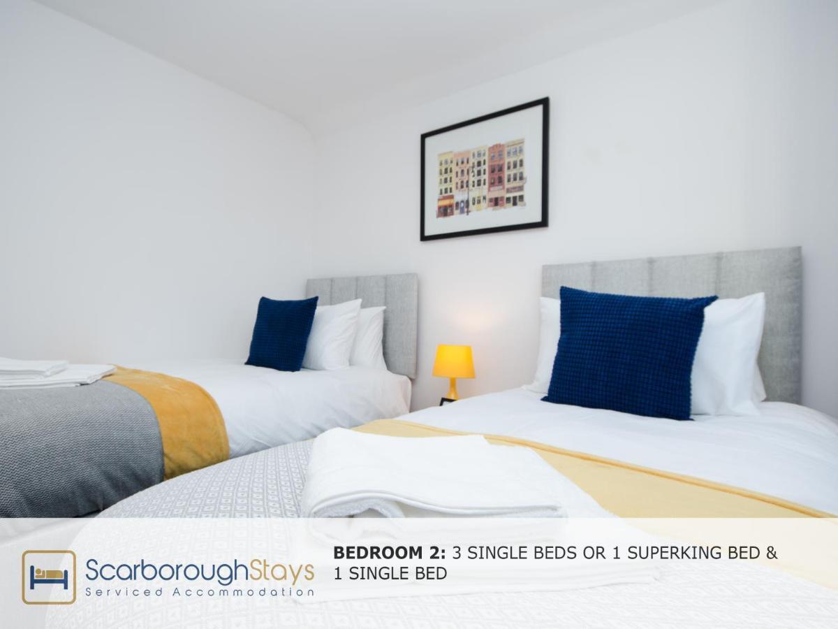 Hibernia Place, 3 Bedroom Townhouse With Patio & Seating Area - Free Parking Σκάρμπορο Εξωτερικό φωτογραφία