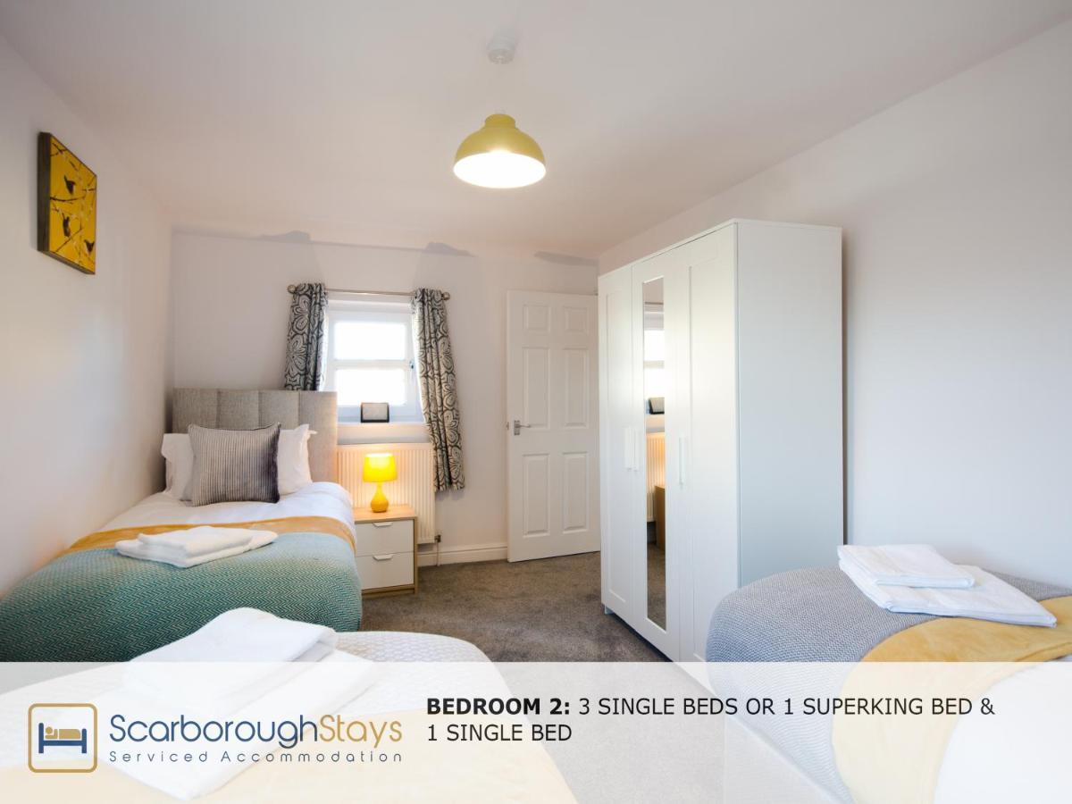 Hibernia Place, 3 Bedroom Townhouse With Patio & Seating Area - Free Parking Σκάρμπορο Εξωτερικό φωτογραφία