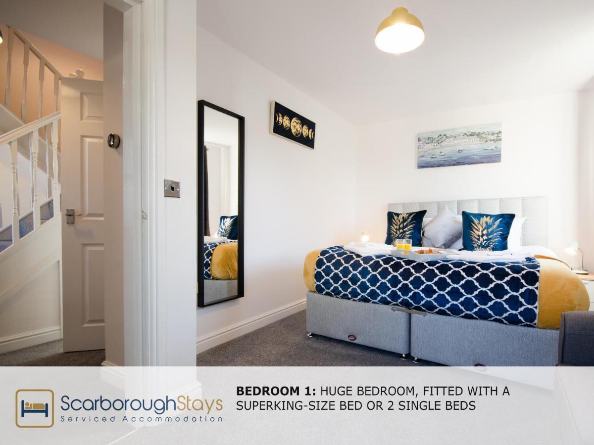 Hibernia Place, 3 Bedroom Townhouse With Patio & Seating Area - Free Parking Σκάρμπορο Εξωτερικό φωτογραφία