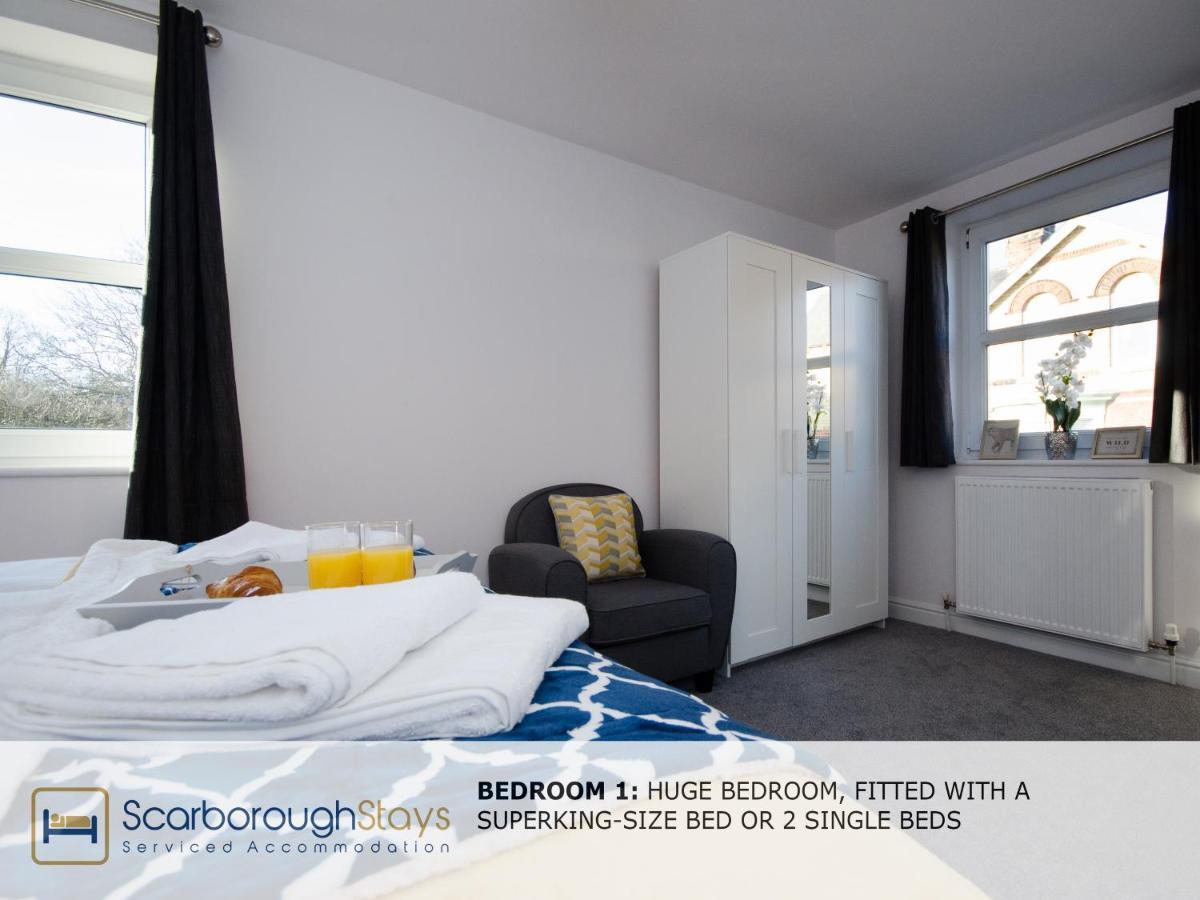 Hibernia Place, 3 Bedroom Townhouse With Patio & Seating Area - Free Parking Σκάρμπορο Εξωτερικό φωτογραφία
