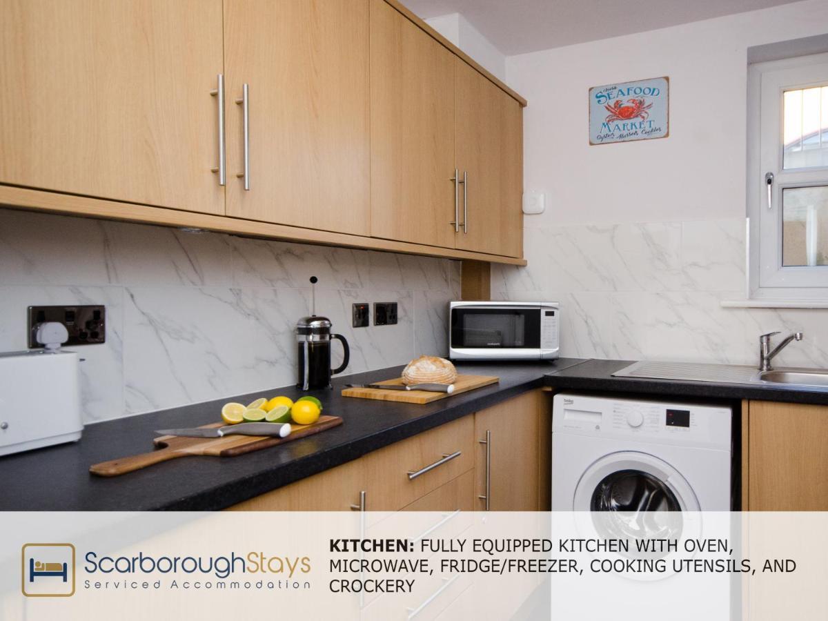 Hibernia Place, 3 Bedroom Townhouse With Patio & Seating Area - Free Parking Σκάρμπορο Εξωτερικό φωτογραφία