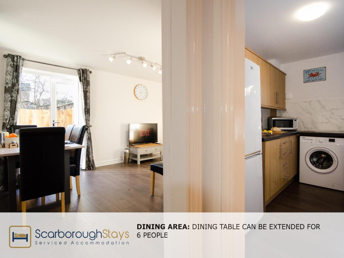Hibernia Place, 3 Bedroom Townhouse With Patio & Seating Area - Free Parking Σκάρμπορο Εξωτερικό φωτογραφία