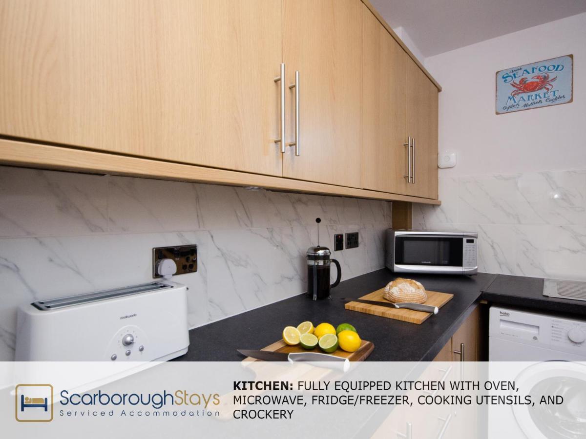 Hibernia Place, 3 Bedroom Townhouse With Patio & Seating Area - Free Parking Σκάρμπορο Εξωτερικό φωτογραφία